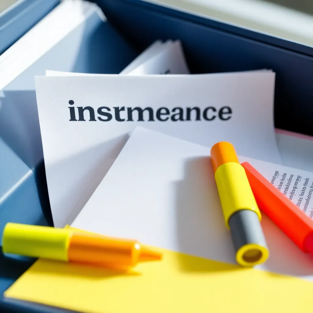 Verzekeringsdocumenten met Nederlandse polissen