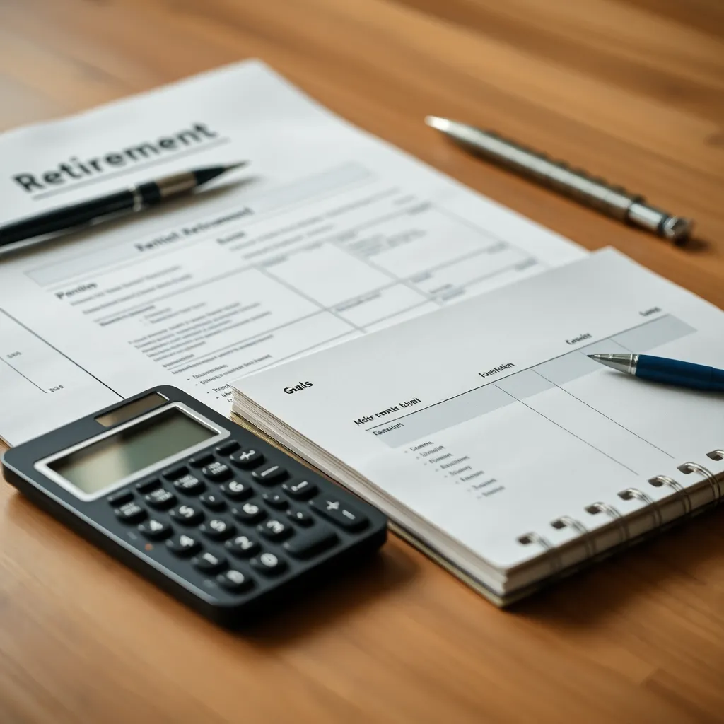 Pensioenplanning documenten met Nederlandse pensioenoverzicht